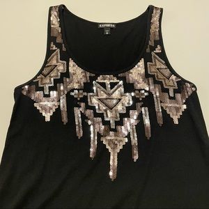 Express sequin Tank Top XS